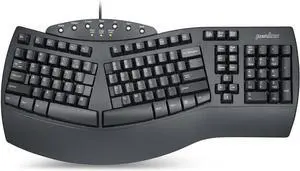 PERIBOARD-512B Wired Ergonomic Keyboard - Split Keyboard, Wrist Rest, Natural Typing - Wired USB Connectivity - US English - Black PERIBOARD-512B Wired Ergonomic Keyboard - Split Keyboard, Wrist Rest, Natural Typing - Wired USB Connectivity - US English - Black