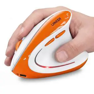 Ergonomic Vertical Mouse, Tri-Mode Wireless, Rechargeable, 4 DPI Ergonomic Vertical Mouse, Tri-Mode Wireless, Rechargeable, 4 DPI