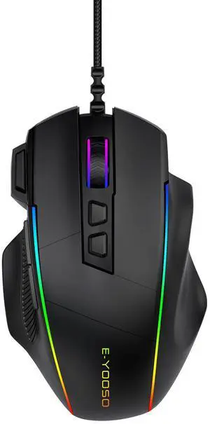 X49 Wired Computer Gaming Mouse,Rapid Fire Key,12K Sensor,Native 12400 DPI X49 Wired Computer Gaming Mouse,Rapid Fire Key,12K Sensor,Native 12400 DPI