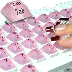 80 Pcs Long Nails Raised Keyboard Stickers for Typing & Gaming Gap Expander 80 Pcs Long Nails Raised Keyboard Stickers for Typing & Gaming Gap Expander