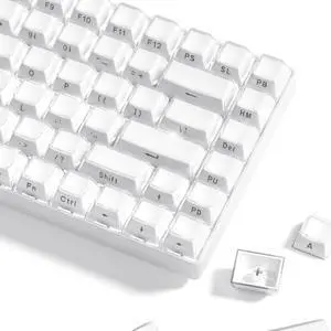 Keycaps - Lusterfly Jelly Keycaps White 60 65 75 100 Percent Keycaps - Lusterfly Jelly Keycaps White 60 65 75 100 Percent