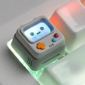 Artisan Keycaps, Cute Retro Game Consoler-Shpaed Keycap, Shine Through Resin Handmade, Single 1U Replace Key for ESC Key Mechanical Keyboard (Grey) Artisan Keycaps, Cute Retro Game Consoler-Shpaed Keycap, Shine Through Resin Handmade, Single 1U Replace Key for ESC Key Mechanical Keyboard (Grey)