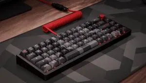 DeltaForce Aviator Coiled USB-C Cable 6 Ft GX16 Detachable Connector Custom Coiled Keyboard Cable with Paracord Sleeving USB-A to USB-C Delta Red DeltaForce Aviator Coiled USB-C Cable 6 Ft GX16 Detachable Connector Custom Coiled Keyboard Cable with Paracord Sleeving USB-A to USB-C Delta Red