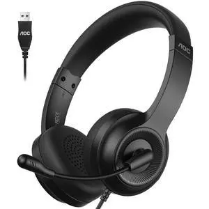 USB Headset with Microphone for PC, On-Ear Wired Headphones with Mic USB Headset with Microphone for PC, On-Ear Wired Headphones with Mic