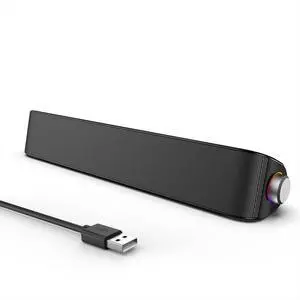 Computer Soundbar, Desktop Speakers with 6 Drivers, High-Fidelity Stereo for Music/Movies/Games, USB & Bluetooth 5.0 Dual Mode, Slim Design for PC/Mac/Monitor/Laptop Computer Soundbar, Desktop Speakers with 6 Drivers, High-Fidelity Stereo for Music/Movies/Games, USB & Bluetooth 5.0 Dual Mode, Slim Design for PC/Mac/Monitor/Laptop