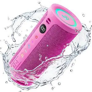 Roar 3 Portable Bluetooth Speaker,20W Powerful Sound with JIKE Bass,IPX6 Waterproof,24H Playtime,Bluetooth 5.4,RGB Lights,Wireless TWS Pairing,Outdoor for Camping and Beach (Pink) Roar 3 Portable Bluetooth Speaker,20W Powerful Sound with JIKE Bass,IPX6 Waterproof,24H Playtime,Bluetooth 5.4,RGB Lights,Wireless TWS Pairing,Outdoor for Camping and Beach (Pink)