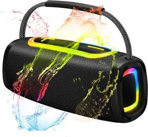 2026 Outdoor Bluetooth BT5.4 Speaker: 60W Loud Sound, IPX7 Waterproof with 40H Playtime, Bass, TWS, 6000mAh Portable Wireless Speakers with RBG Light Show for House, Party, Projector, Beach (Black) 2026 Outdoor Bluetooth BT5.4 Speaker: 60W Loud Sound, IPX7 Waterproof with 40H Playtime, Bass, TWS, 6000mAh Portable Wireless Speakers with RBG Light Show for House, Party, Projector, Beach (Black)