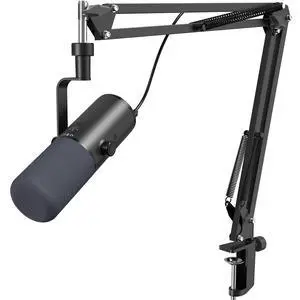 Dynamic Podcast Microphone for Content Creators, Cardioid XLR/USB Mic, AI Noise Cancellation, Tap Mute, 3.5mm Jack for Monitoring, Volume Control, Microfono with Boom Arm, Black, TD510 AIR H+ Dynamic Podcast Microphone for Content Creators, Cardioid XLR/USB Mic, AI Noise Cancellation, Tap Mute, 3.5mm Jack for Monitoring, Volume Control, Microfono with Boom Arm, Black, TD510 AIR H+