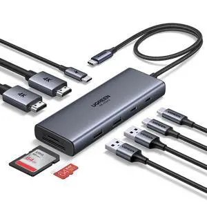 USB C Docking Station Dual Monitor, 9-in-1 Aluminum Dock with 2xHDMI USB C Docking Station Dual Monitor, 9-in-1 Aluminum Dock with 2xHDMI