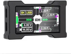 USB C Hub Docking Station with 1.9IPS Smart Display, Power Monitor Screen USB C Hub Docking Station with 1.9IPS Smart Display, Power Monitor Screen