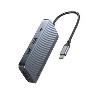 8-in-1 USB-C Hub, USB C Docking Station Triple Display Multi-Port Dongle with 2 HDMI and VGA, 5Gbps Data Transfers, USB Ports for MacBook Air/Pro, Dell XPS, iPad Pro, and More 8-in-1 USB-C Hub, USB C Docking Station Triple Display Multi-Port Dongle with 2 HDMI and VGA, 5Gbps Data Transfers, USB Ports for MacBook Air/Pro, Dell XPS, iPad Pro, and More