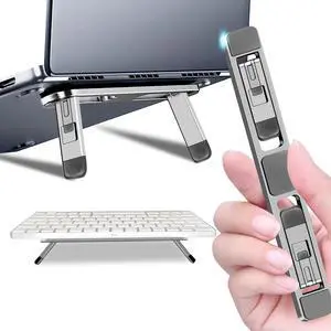 Laptop Computer Stand Keyboard for Desktop Adhesive Laptop Stand Heat Dissipation, Aluminum alloy Keyboard foot Support pad Height, Be Suitable for With 10 to 17 inch Accessories (silver) Laptop Computer Stand Keyboard for Desktop Adhesive Laptop Stand Heat Dissipation, Aluminum alloy Keyboard foot Support pad Height, Be Suitable for With 10 to 17 inch Accessories (silver)