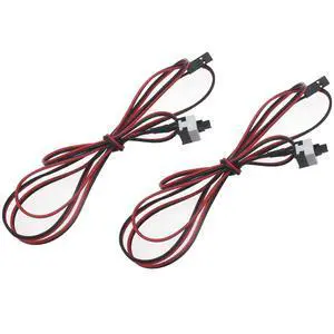 2 Pcs ATX PC Power Switch Cord 2 Pin SW Motherboard Reset Switch PC Desktop Power Cable On/Off Push Button 2 Pcs ATX PC Power Switch Cord 2 Pin SW Motherboard Reset Switch PC Desktop Power Cable On/Off Push Button