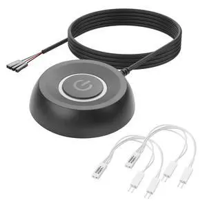 PC Power Button Desktop, Desktop Computer External Power Switch,PC Power Supply Button SW Extension for Computer Motherboard-2M (Black) PC Power Button Desktop, Desktop Computer External Power Switch,PC Power Supply Button SW Extension for Computer Motherboard-2M (Black)