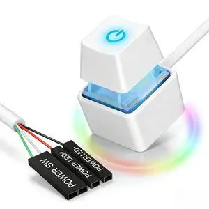 External PC Power Button, 2M Desktop Power Switch for ATX PC External PC Power Button, 2M Desktop Power Switch for ATX PC