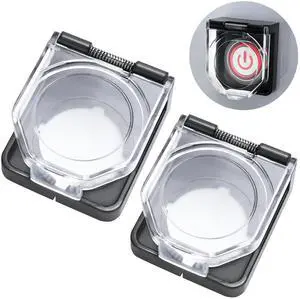 2Pcs Momentary Power Push Button Switch Cover, Waterproof and Collision Resistant Dustproof Safety Protector for 22mm 7/8" Mounting Hole Computer PC Desktop 2Pcs Momentary Power Push Button Switch Cover, Waterproof and Collision Resistant Dustproof Safety Protector for 22mm 7/8" Mounting Hole Computer PC Desktop