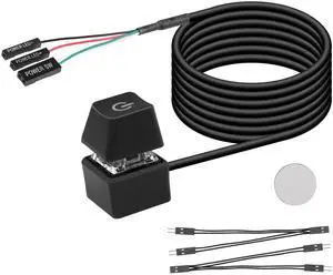 Desktop Switch Desktop Computer Power Switch External Remote Start Computer Motherboard Power Switch Button Extension Cord with LED Light Desktop Switch Desktop Computer Power Switch External Remote Start Computer Motherboard Power Switch Button Extension Cord with LED Light