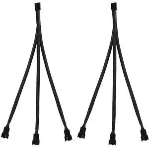 2 Pack 3 Way 4 Pin PWM Fan Splitter Cable, PC Extension Cable Converter for Computer ATX Case 4-Pin/3-Pin Cooling, 10.6" 1 to 3 2 Pack 3 Way 4 Pin PWM Fan Splitter Cable, PC Extension Cable Converter for Computer ATX Case 4-Pin/3-Pin Cooling, 10.6" 1 to 3