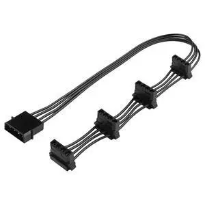 4 Pin IDE Molex Power Splitter Extension Cable (40cm/15.7in) - 1 to 4 D-Type Male to Female Adapter for PC Case Fans, HDD, Optical Drives, ATX PSU Power Expansion 4 Pin IDE Molex Power Splitter Extension Cable (40cm/15.7in) - 1 to 4 D-Type Male to Female Adapter for PC Case Fans, HDD, Optical Drives, ATX PSU Power Expansion