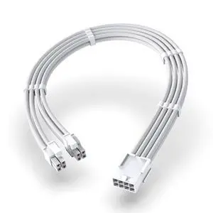 EPS 8-Pin Female to CPU 8-Pin (4+4) ATX 4 Pin Male Power Supply Adapter Extension Cable for Motherboard 11.8 inch (30 cm)-All White EPS 8-Pin Female to CPU 8-Pin (4+4) ATX 4 Pin Male Power Supply Adapter Extension Cable for Motherboard 11.8 inch (30 cm)-All White
