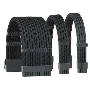 Power Supply PC Cable Extension Kit,1xATX/1xEPS/1xPci-E Power Supply PC Cable Extension Kit,1xATX/1xEPS/1xPci-E