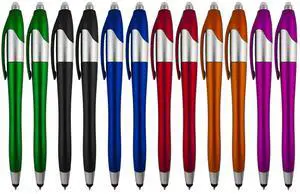 Stylus Pen, 3-1 Multi-Function, Ball Point Black Ink Pen, Capacitive Stylus for Touchscreen Devices, LED Flashlight, Medical Pen Light,for Home,Work,Doctors, and Nurses (12 Pack) Stylus Pen, 3-1 Multi-Function, Ball Point Black Ink Pen, Capacitive Stylus for Touchscreen Devices, LED Flashlight, Medical Pen Light,for Home,Work,Doctors, and Nurses (12 Pack)