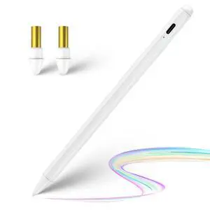 iPad Pencil for 2018-2026 Series, Palm Rejection, White iPad Pencil for 2018-2026 Series, Palm Rejection, White