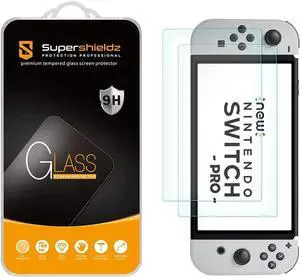 (2 Pack) Designed for Nintendo Switch OLED (2021) Tempered Glass Screen Protector, Anti Scratch, Bubble Free (2 Pack) Designed for Nintendo Switch OLED (2021) Tempered Glass Screen Protector, Anti Scratch, Bubble Free
