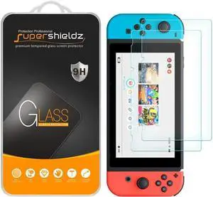 (2 Pack) Designed for Nintendo Switch Tempered Glass Screen Protector, Anti Scratch, Bubble Free (2 Pack) Designed for Nintendo Switch Tempered Glass Screen Protector, Anti Scratch, Bubble Free