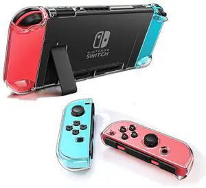 Dockable Clear Case for Nintendo Switch, 3 in 1 Protective Case Cover for Nintendo Switch and JoyCon Controller with Clear Grip Cover Shock-Absorption(Crystal Clear,NOT for Switch OLED) Dockable Clear Case for Nintendo Switch, 3 in 1 Protective Case Cover for Nintendo Switch and JoyCon Controller with Clear Grip Cover Shock-Absorption(Crystal Clear,NOT for Switch OLED)