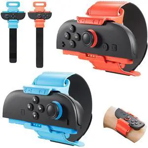 Wrist Bands for Nintendo Switch 2 joycon Controller, Adjustable Elastic Strap for Just Dance 2026/2025/2024, for Zumba Burn It Up, Fit for Adults and Children,2 Pack (Blue-Orange) Wrist Bands for Nintendo Switch 2 joycon Controller, Adjustable Elastic Strap for Just Dance 2026/2025/2024, for Zumba Burn It Up, Fit for Adults and Children,2 Pack (Blue-Orange)