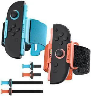 Wrist and Leg Straps for Nintendo Switch 2, 4 Pack, OrangeBlue Wrist and Leg Straps for Nintendo Switch 2, 4 Pack, OrangeBlue
