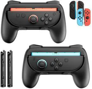 Controller Grip for Switch 2/Switch/Joy-Con 1&2, Ergonomic Handle Kit Controller Grip for Switch 2/Switch/Joy-Con 1&2, Ergonomic Handle Kit