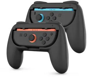 Grip Handles for Nintendo Switch 2 Joy-Con Controllers, 2 Pack, Black Grip Handles for Nintendo Switch 2 Joy-Con Controllers, 2 Pack, Black