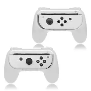 Hand Grips Compatible with Switch Controllers, Grip for Switch Joy Con - White (2 Packs) Hand Grips Compatible with Switch Controllers, Grip for Switch Joy Con - White (2 Packs)