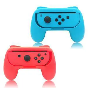 Hand Grips Compatible with Switch/Switch OLED Model Controllers, Grip Compatible with Switch Joy Con - Blue and Red (2 Packs) Hand Grips Compatible with Switch/Switch OLED Model Controllers, Grip Compatible with Switch Joy Con - Blue and Red (2 Packs)