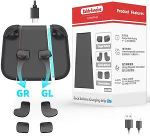 Back Buttons Charging Grip for Nintendo Switch 2 Joy-Con 2 Charge While Playing, GL/GR Mapping Ready, Strong Magnetic Connection, 3 Interchangeable Back Buttons Back Buttons Charging Grip for Nintendo Switch 2 Joy-Con 2 Charge While Playing, GL/GR Mapping Ready, Strong Magnetic Connection, 3 Interchangeable Back Buttons