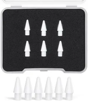 Replacement Tips Suitable for Apple Pencil Compatible with Apple Pencil 6 Pack for Precision Drawing Compatible with Apple Pencil 1st and 2nd Generation Tips Replacement Tips Suitable for Apple Pencil Compatible with Apple Pencil 6 Pack for Precision Drawing Compatible with Apple Pencil 1st and 2nd Generation Tips