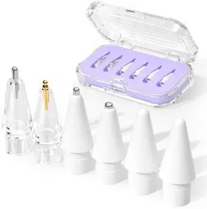 Upgraded Replacement Tips for Apple Pencil Pro/USB-C/2nd/1st(Purple Upgraded Replacement Tips for Apple Pencil Pro/USB-C/2nd/1st(Purple