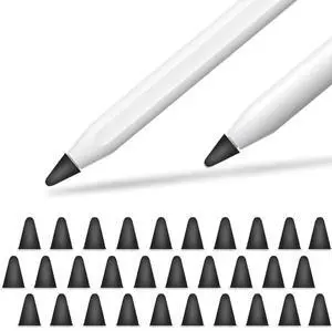 Cover Compatible with Apple Pencil Tips Silicone Nib Cap Accessories for Apple Pencil 1st and 2nd Generation(30 PCS,Black) Cover Compatible with Apple Pencil Tips Silicone Nib Cap Accessories for Apple Pencil 1st and 2nd Generation(30 PCS,Black)