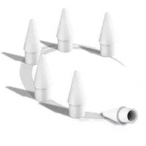 Replacement Tips for Apple Pencil 2nd Gen/1st Gen/USB-C/Apple Pencil Pro Generation, Exact Match to Apple Pen Nibs with Carry Case, 6 Pack Replacement Tips for Apple Pencil 2nd Gen/1st Gen/USB-C/Apple Pencil Pro Generation, Exact Match to Apple Pen Nibs with Carry Case, 6 Pack