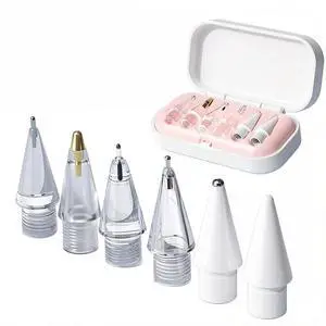 Replacement Tips for Apple Pencil Pro/ 2nd Gen/ 1st Gen/USB C, Upgraded Apple Pencil Tips with Case No Wear Out Fine Point Precise Control, for iPad Pen Nibs Sets (6) Replacement Tips for Apple Pencil Pro/ 2nd Gen/ 1st Gen/USB C, Upgraded Apple Pencil Tips with Case No Wear Out Fine Point Precise Control, for iPad Pen Nibs Sets (6)