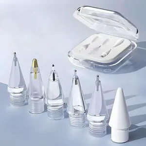 Replacement Pencil Tips for Apple Pencil Pro, Fine Point Metal Tip for Apple Pencil 2nd Generation and 1st Generation/Apple Pencil USB-C Wear-Resistant & Precise Control ipencil Tips Sets with Case Replacement Pencil Tips for Apple Pencil Pro, Fine Point Metal Tip for Apple Pencil 2nd Generation and 1st Generation/Apple Pencil USB-C Wear-Resistant & Precise Control ipencil Tips Sets with Case