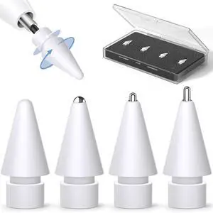 Replacement Tips for Apple Pencil Pro/1st/2nd/USB-C (4 Pack) Replacement Tips for Apple Pencil Pro/1st/2nd/USB-C (4 Pack)