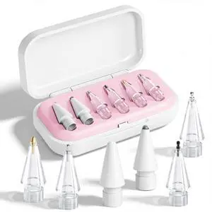 Replacement Tips for Apple Pencil Pro/USB C/2nd Gen/1st Gen Tips with Storage Box, Precise Control Apple Pencil Tips, Wear-Resistant Pen Tips for iPad Pencil Accessories-6 Pack (Pink) Replacement Tips for Apple Pencil Pro/USB C/2nd Gen/1st Gen Tips with Storage Box, Precise Control Apple Pencil Tips, Wear-Resistant Pen Tips for iPad Pencil Accessories-6 Pack (Pink)