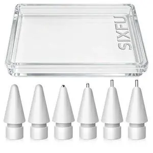 Upgraded Tips for Apple Pencil, Mix Replacement Pencil Tips for Apple Pencil 2nd/ 1st Gen/USB-C/Pencil Pro Tips(6 PCS) Upgraded Tips for Apple Pencil, Mix Replacement Pencil Tips for Apple Pencil 2nd/ 1st Gen/USB-C/Pencil Pro Tips(6 PCS)