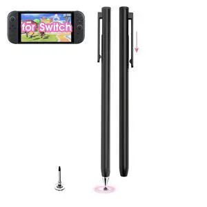 Retractable Tip Pen for Nintendo Switch 2/Switch OLED/Switch 5mm Fine Disc Tip, Flexible, Magnetic Capacitive Stylus Pencil for Samsung Android Tablet & iOS Touchscreens (Black) Retractable Tip Pen for Nintendo Switch 2/Switch OLED/Switch 5mm Fine Disc Tip, Flexible, Magnetic Capacitive Stylus Pencil for Samsung Android Tablet & iOS Touchscreens (Black)