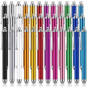 36 Pieces Stylus Pens Fiber Tip Series Capacitive Stylus Pens for Universal Touch Screen Devices Compatible with iPhone, iPad, Tablet (12 Colors) 36 Pieces Stylus Pens Fiber Tip Series Capacitive Stylus Pens for Universal Touch Screen Devices Compatible with iPhone, iPad, Tablet (12 Colors)