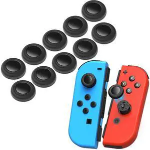 10PCS Joystick Cap Replacement for Nintendo Switch OLED/Lite, Soft Silicone Thumb Grip Covers with Anti-Slip Texture for Joy-Con Analog Sticks, Controller Repair Accessories 10PCS Joystick Cap Replacement for Nintendo Switch OLED/Lite, Soft Silicone Thumb Grip Covers with Anti-Slip Texture for Joy-Con Analog Sticks, Controller Repair Accessories