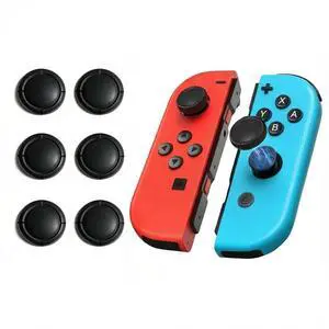 Joystick Replacement Cap Thumb Grip for Switch OLED Joycon & Switch Lite, Joycon Grip Button Stick Cover 3D Analog Cap Skin Replacement Part Repair Kit Accessories, 6PCS Joystick Replacement Cap Thumb Grip for Switch OLED Joycon & Switch Lite, Joycon Grip Button Stick Cover 3D Analog Cap Skin Replacement Part Repair Kit Accessories, 6PCS